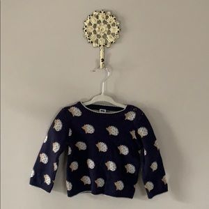 Janie and Jack Hedgehog sweater